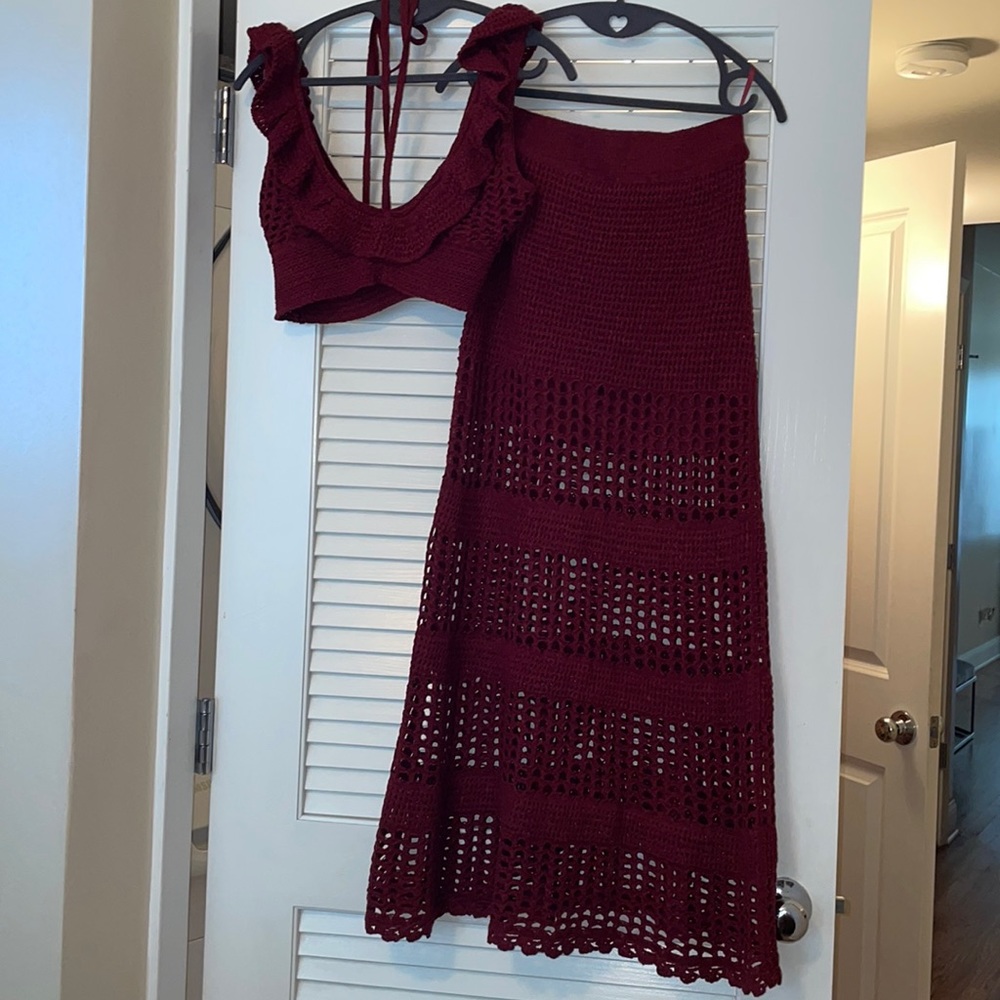 BCBG MaxAzria Crochet Set